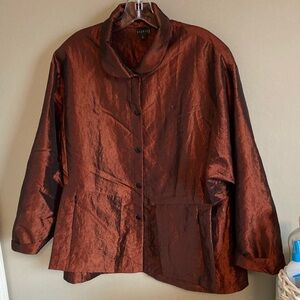 Elegant Copper Brown Blazer
